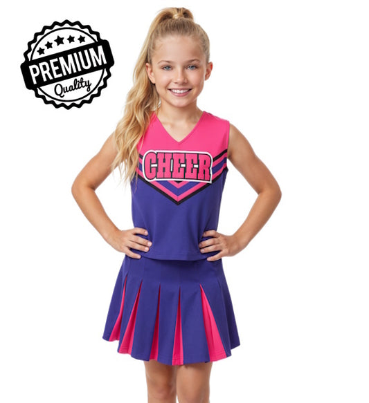 Authentic Collegiate Quality Cheerleader Uniform Halloween Costume
