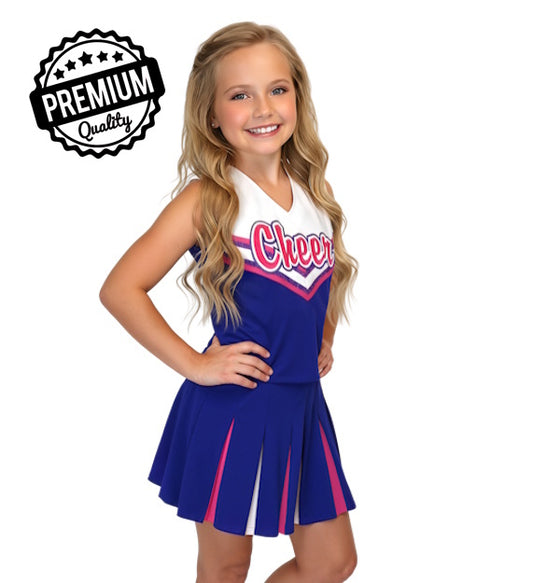 Authentic Collegiate Quality Darling Cheerleader Uniform Halloween Costume
